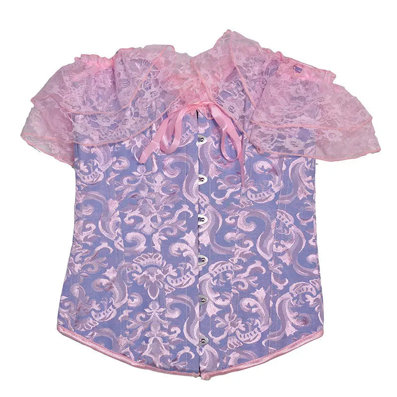 Lace Corset Top Women Shapewear Fajas Waist Trainer Slimming Lingerie Blusas Body Shaper Woman Corsets Sexy Outwear Shaping Tops